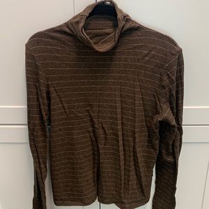 Mock neck Vince cotton top